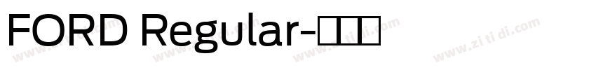 FORD Regular字体转换